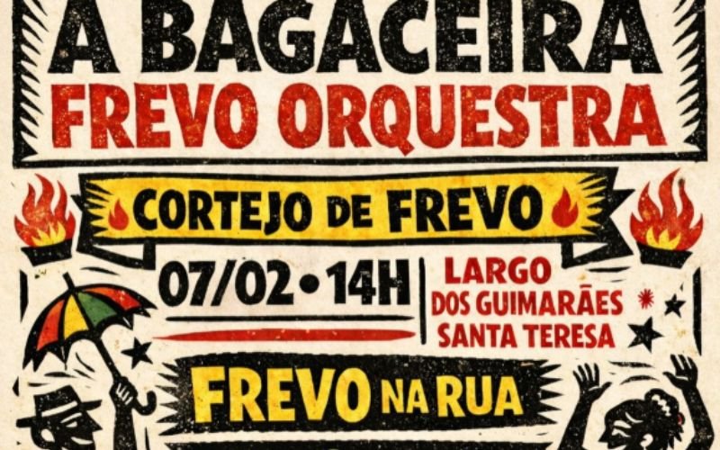 A Bagaceira Frevo Orquestra no Largo dos Guimarães