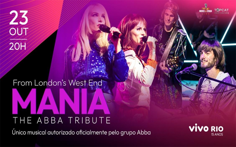 Mania traz à vida as pérolas dos anos 70 da Banda Abba