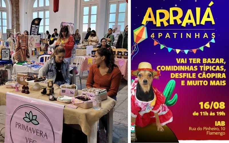 Arraiá da associação 4Patinhas no IAB em prol dos animais