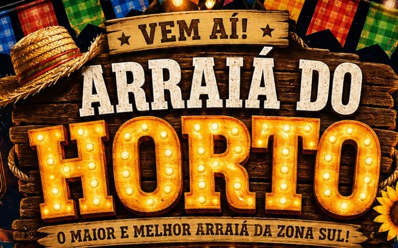 Arraiá do Horto reúne forró, comidas típicas e entrada gratuita