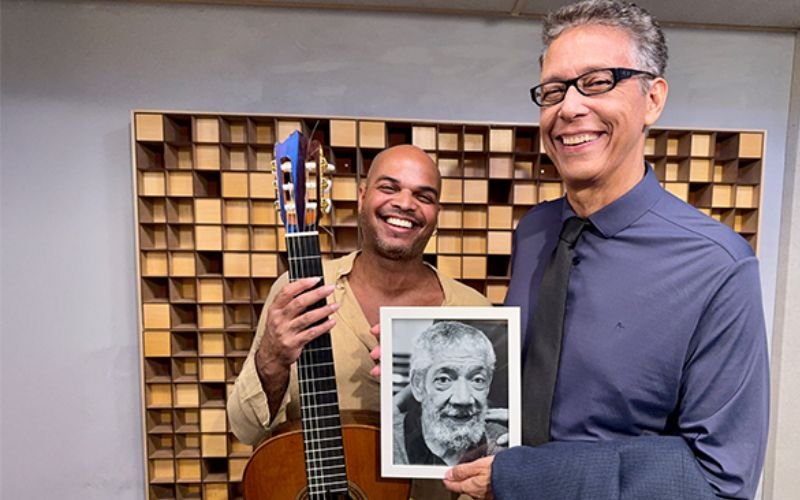 Augusto Martins e Marcel Powell no Centro da Música Carioca
