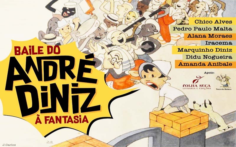 Baile a fantasia do André Diniz na Rua do Ouvidor