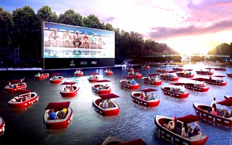 Paris terá sessão de cinema no lago artificial Bassin de la Villette