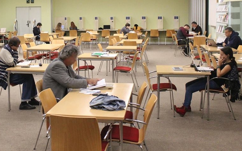 Biblioteca e sala de leitura do CCBB Rio: boa opção para estudar