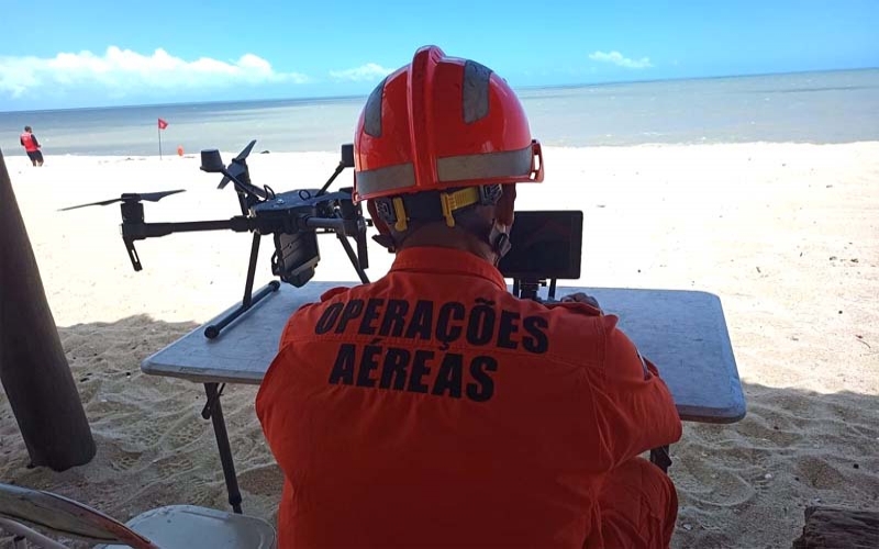 Corpo de Bombeiros usa drones para buscas, salvamentos e vistorias em barragens