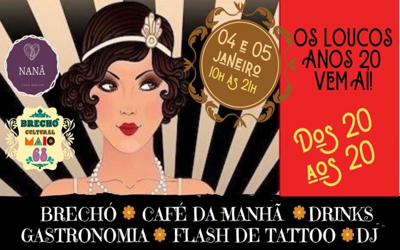 Dos 20 aos 20 no Brechó Cultural Maio 68