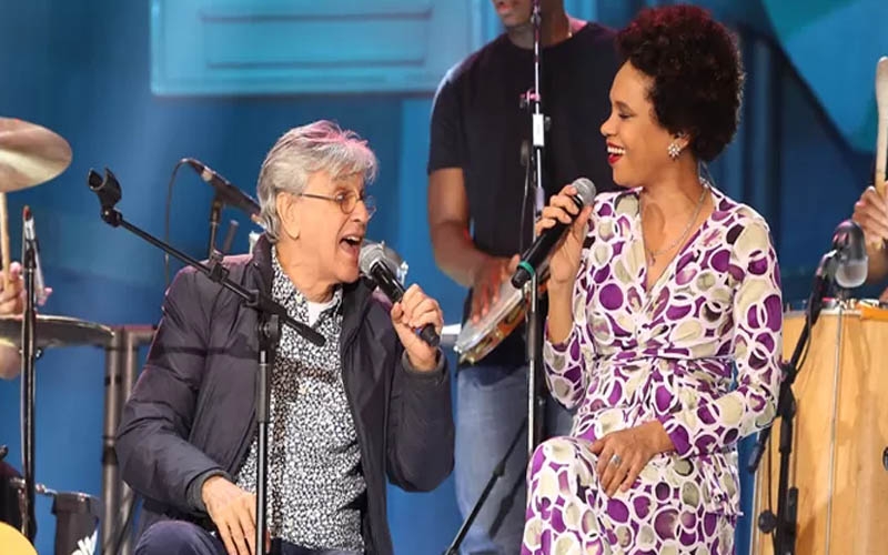 Caetano Veloso e Teresa Cristina no Vivo Rio