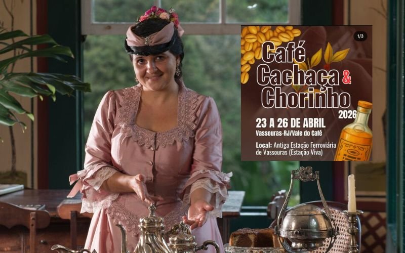 Café, Cachaça & Chorinho na antiga estação de Vassouras