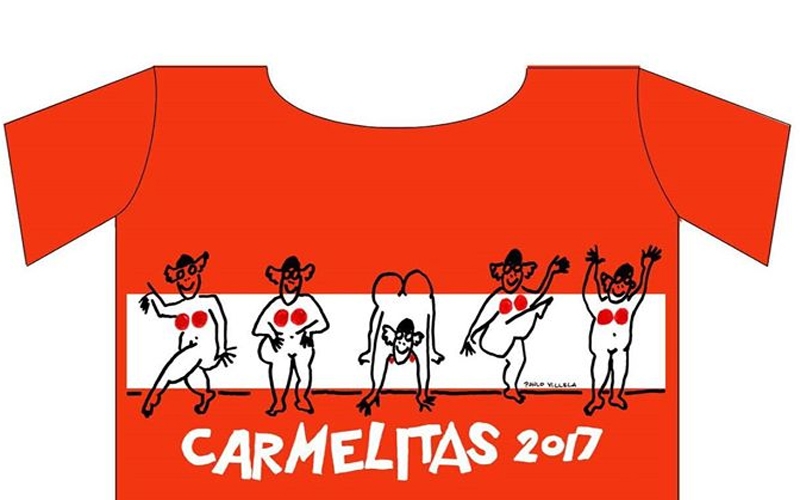 Roda de samba no lançamento da camiseta do Carmelitas