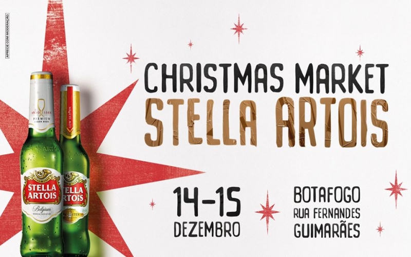 Christmas Market Stella Artois na Rua Fernando Guimarães