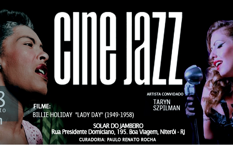 Cine Jazz tributo a Billie Holiday no Solar do Jambeiro