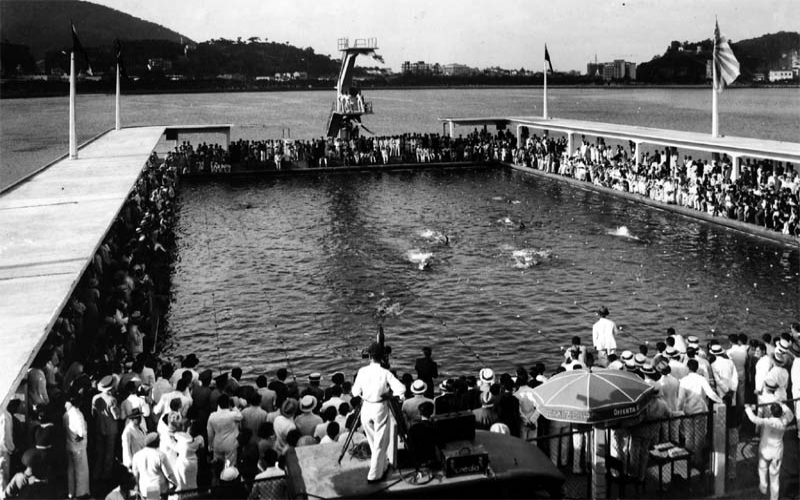 Clube de Regatas Guanabara tem a primeira piscina olímpica do Brasil e cinco recordes mundiais