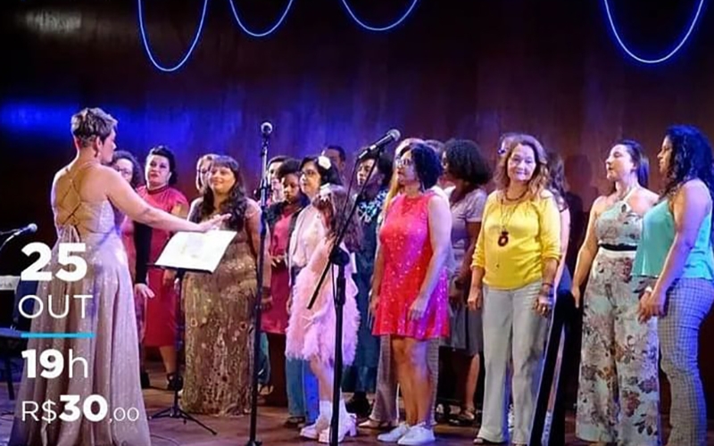 ​Andréia Pedroso e coletivo PreparaVoz cantam Rita Lee, Gal Costa e Milton Nascimento