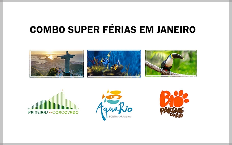 AquaRio, BioParque do Rio e Paineiras Corcovado lançam o combo “Super férias” com desconto