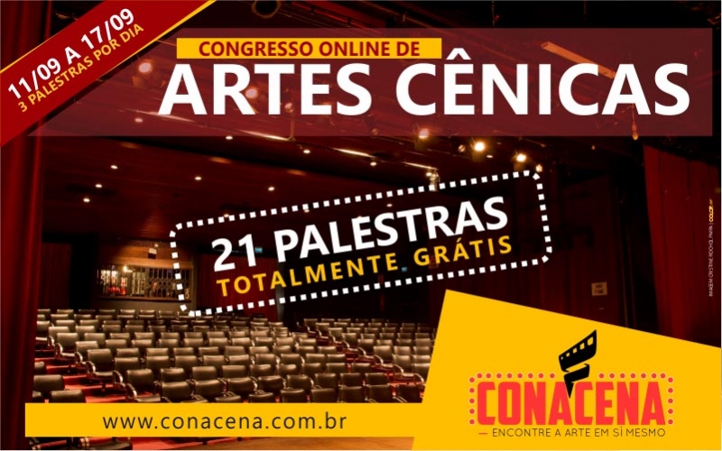 CONACENA | Congresso Online de Artes Cênicas Grátis