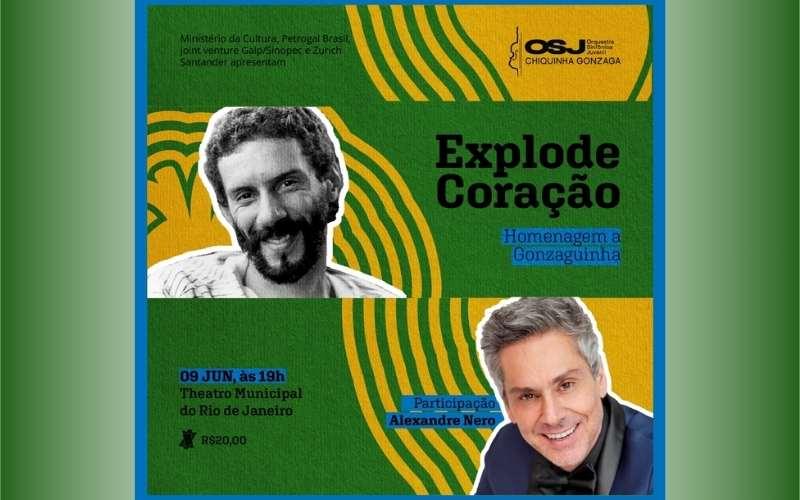 Orquestra Sinfônica Juvenil Chiquinha Gonzaga apresenta "Explode Coração" com participação especial do ator e cantor Alexandre Nero