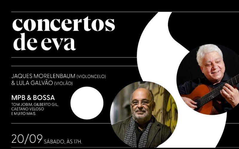 Jaques Morelenbaum & Lula Galvão na Casa Eva Klabin