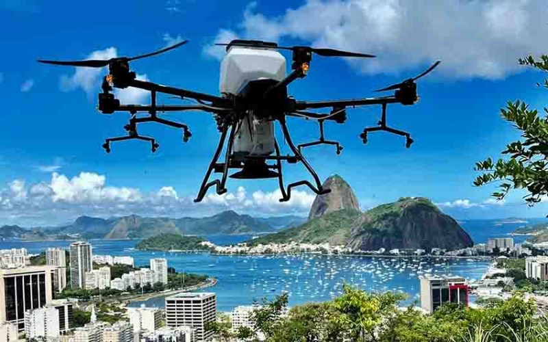 Rio inicia o uso inédito de drones semeadores para reflorestamento da cidade