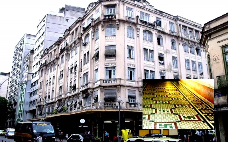 Edifício Victor na Lapa, de 1930, tem piso com suástica nos andares