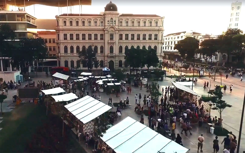 Feira Ekobe na Praça Mauá