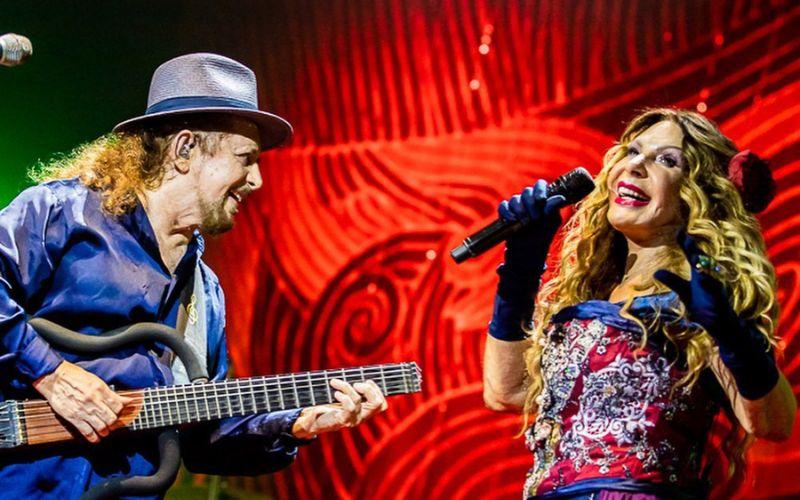 Elba Ramalho e Geraldo Azevedo na Praia de São Francisco em Niterói