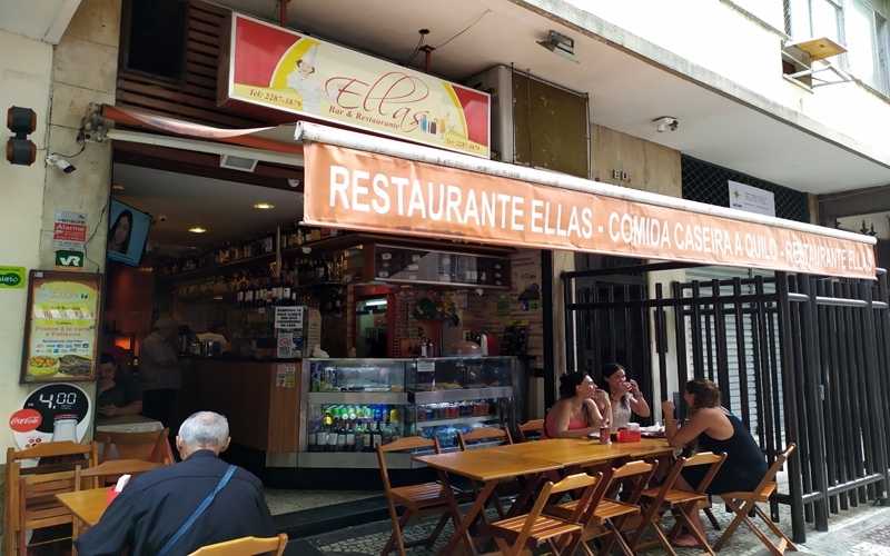 Bar e restaurante Ellas: ótimo custo benefício em Copacabana