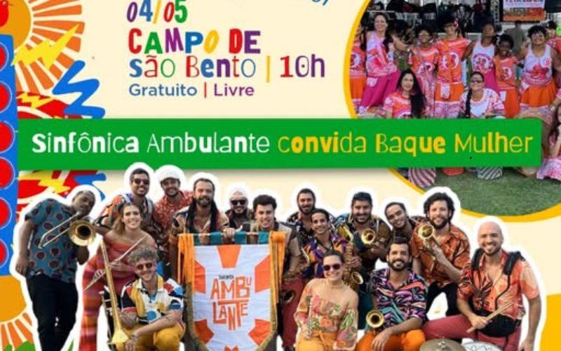Encontro de blocos: Sinfônica Ambulante convida o Baque Mulher