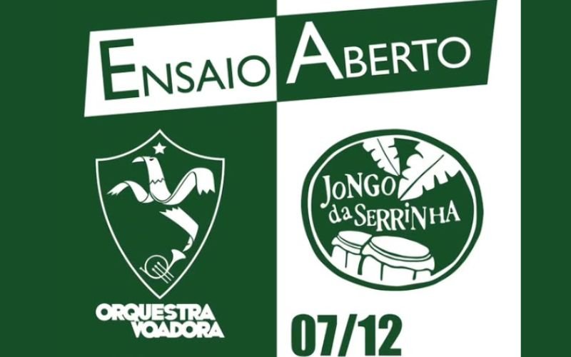 Ensaio aberto na Serrinha com jongo e Orquestra Voadora