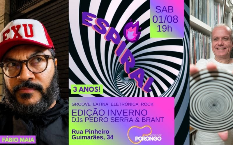 Espiral celebra 3 anos com DJ Fábio Maia em edição especial