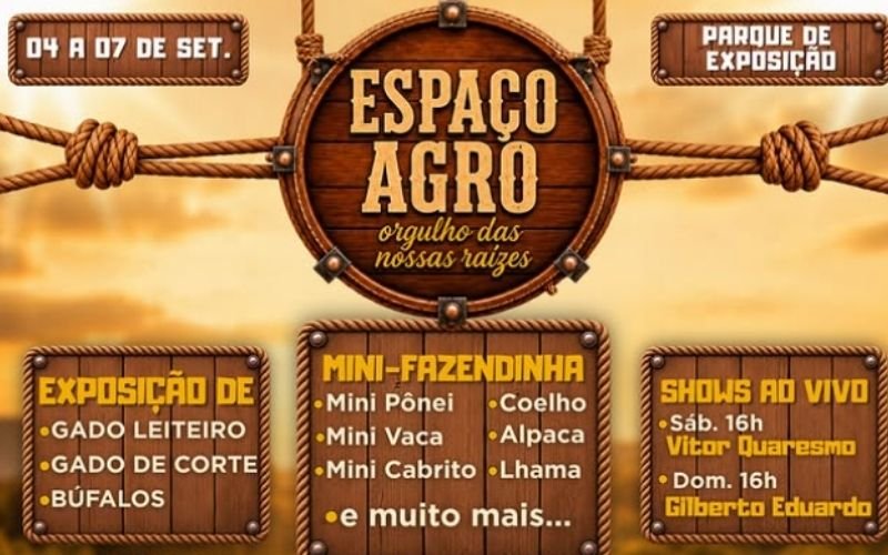 33ª Exposição Agropecuária de Rio das Flôres: exposição, gastronomia e música