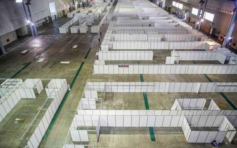 Centro de Convenções Expominas vira hospital de campanha