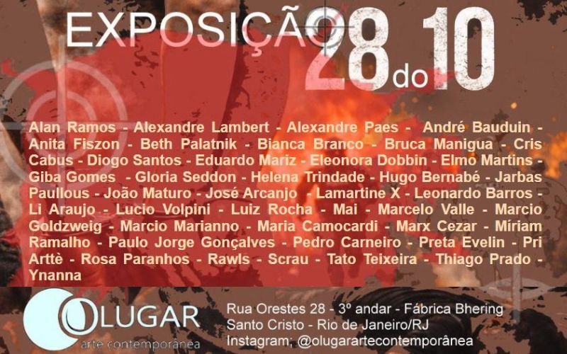 Exposição “28 do 10” na Fábrica Bhering propõe reflexão sobre violência e desigualdade no Rio de Janeiro