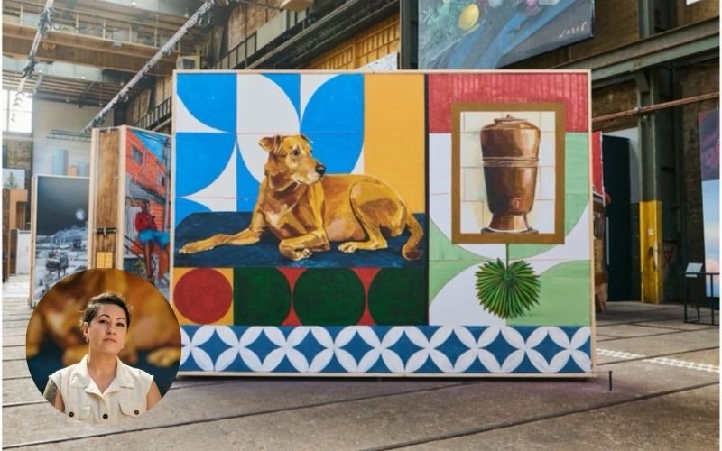 Azulejos, fachadas e memórias urbanas viram pintura na nova mostra de Dolores Esos