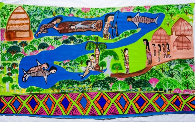 MAR inaugura exposição inédita com pinturas do povo Huni Kuin