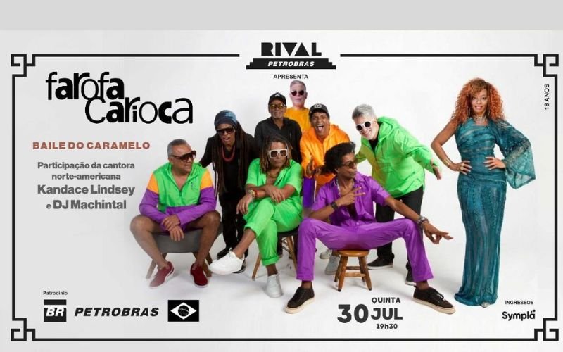 Farofa Carioca estreia o "Baile do Caramelo" no Teatro Rival Petrobras
