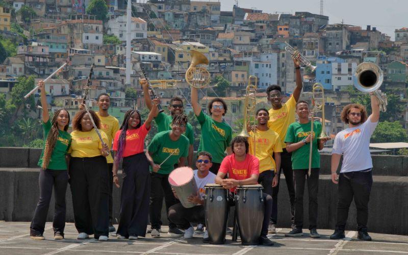 Favela Orquestra no Boulevard do Theatro Municipal