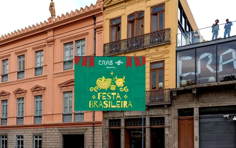 Festa Brasileira: música, dança, artesanato e gastronomia na Praça Tiradentes