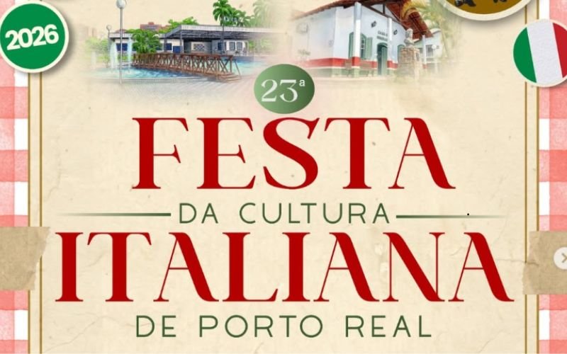 Festa da Cultura Italiana de Porto Real: gastronomia, música e tradições