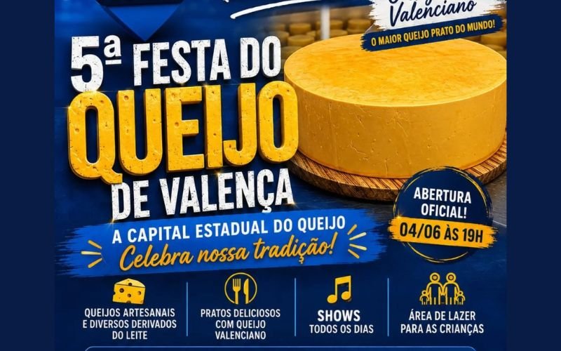Festa do Queijo de Valença celebra tradição gastronômica com o maior queijo prato do mundo