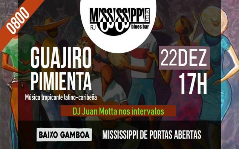 Música Tropicante latino-caribenha no Mississippi Blues Bar