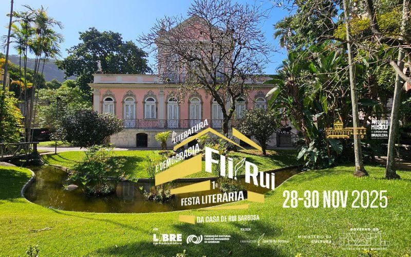 FliRui reúne literatura, debates e programação infantil na Casa de Rui Barbosa