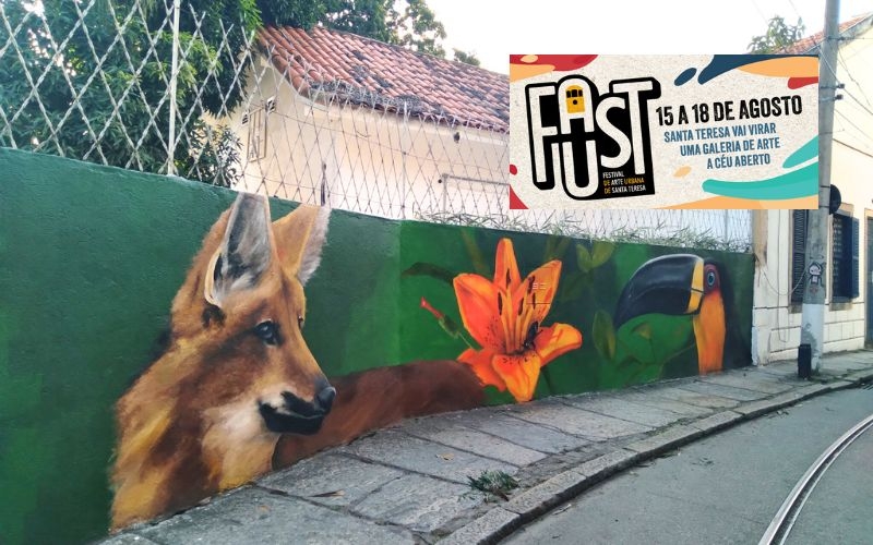 Festival de Arte Urbana de Santa Teresa: bairro carioca se transforma em galeria de arte