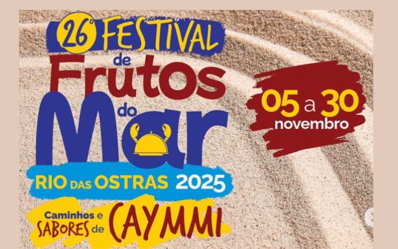 Festival de Frutos do Mar de Rio das Ostras homenageia Dorival Caymmi em sua 26ª edição