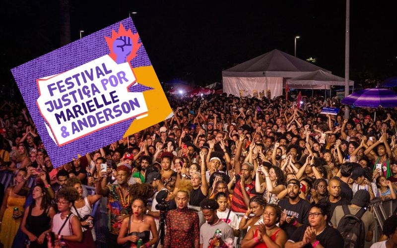 Festival Justiça por Marielle e Anderson na Praça Mauá