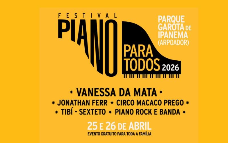 Festival Piano para Todos no Parque Garota de Ipanema
