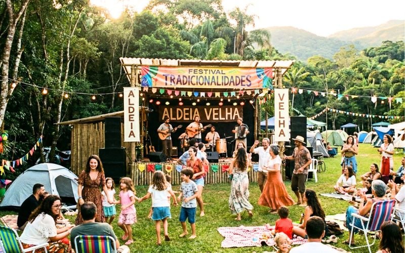 Festival Tradicionalidades: shows, oficinas, circo e cultura popular em Silva Jardim