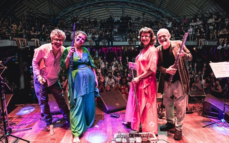 Carlos Malta, Andrea Ernest Dias, Aline Gonçalves e Eduardo Neves na Acaso Cultural