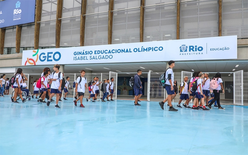Rio inaugura Ginásio Educacional Olímpico (GEO) Isabel Salgado em antiga arena olímpica