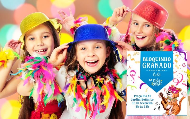 Bloco infantil Kids2gether na Praça Pio XI