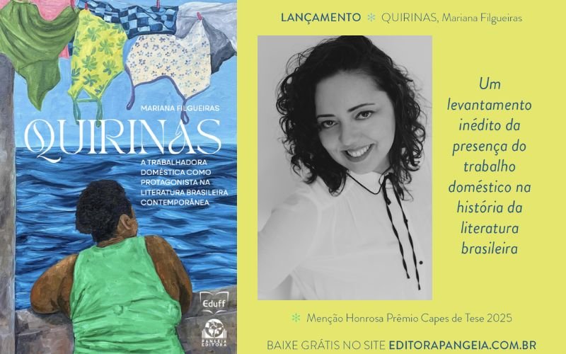 Bate-papo online sobre trabalhadoras domésticas na literatura brasileira marca lançamento do livro “Quirinas”